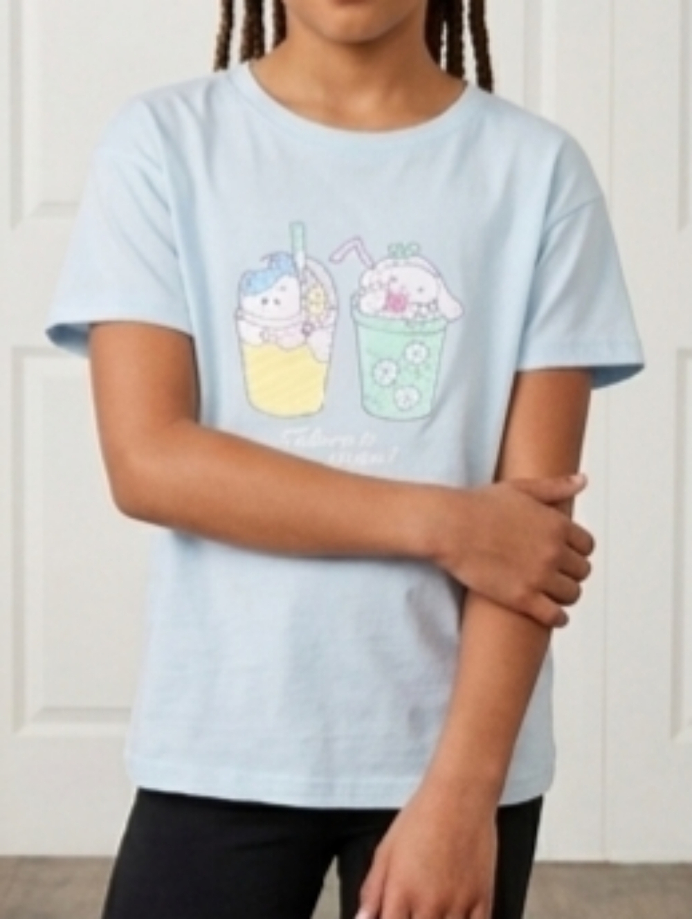 Kids Light Blue Graphic T-Shirt